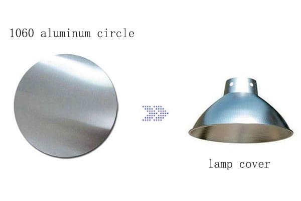 1060 Cerchio disco in alluminio per coprilampade
